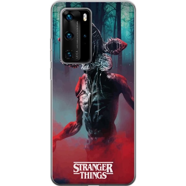 Huawei P40 Pro Genomskinligt Skal Stranger Things Monster