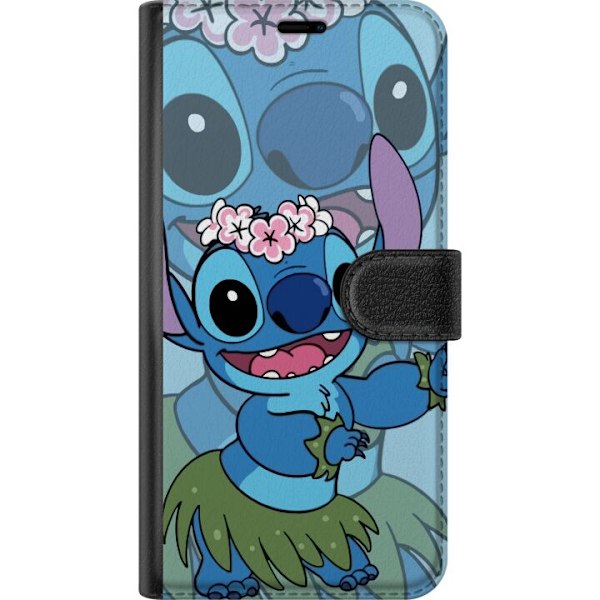 Apple iPhone 15 Lompakkokotelo Stitch tähtien alla - Taianoma