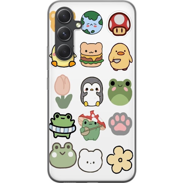 Samsung Galaxy S24 Genomskinligt Skal Kawaii Friends – söta