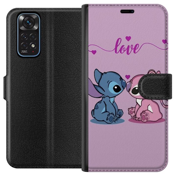 Xiaomi Redmi Note 11 Tegnebogsetui Lilo & Stitch – Angel Edi