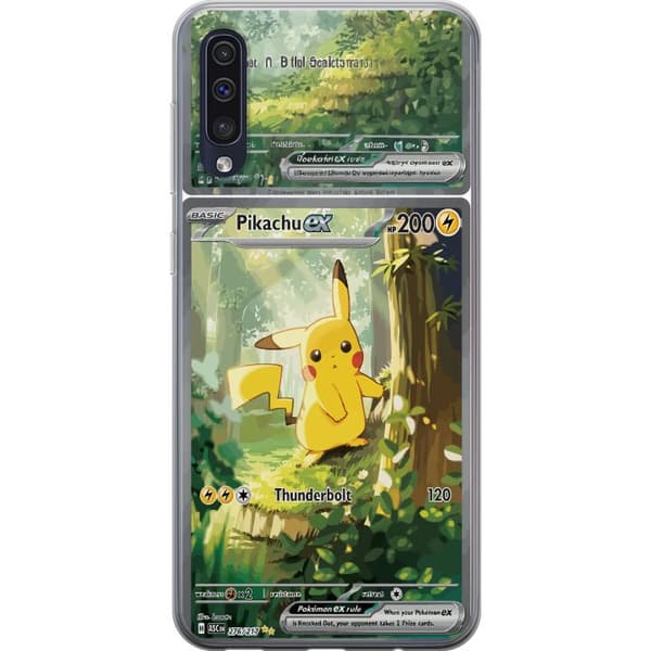Kompatibelt Mobildeksel til Samsung Galaxy A50 Pikachu grønn