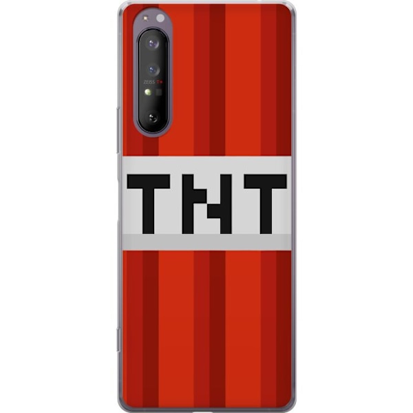 Sony Xperia 1 II Läpinäkyvä kuori Minecraft TNT