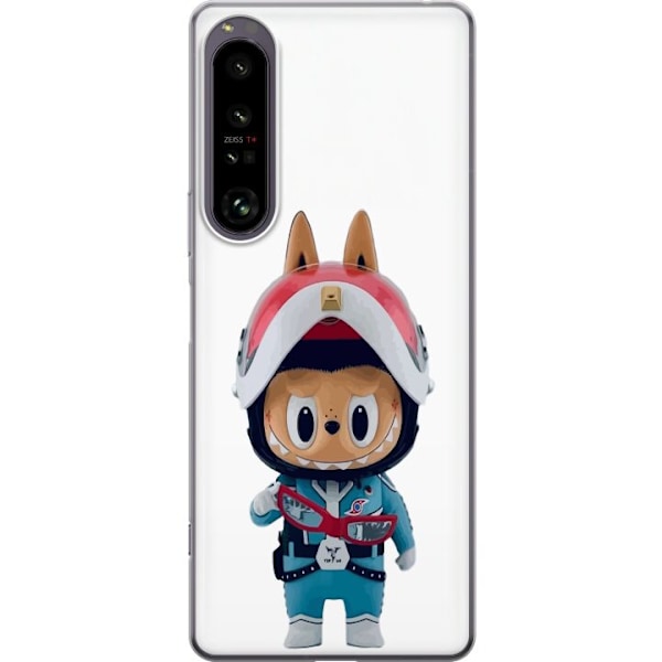 Sony Xperia 1 IV Läpinäkyvä kuori How2work Labubu hirviöt x Ultraman Blue -hahmo