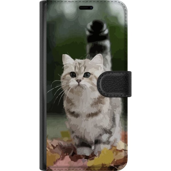 Apple iPhone 15 Plånboksfodral Katt