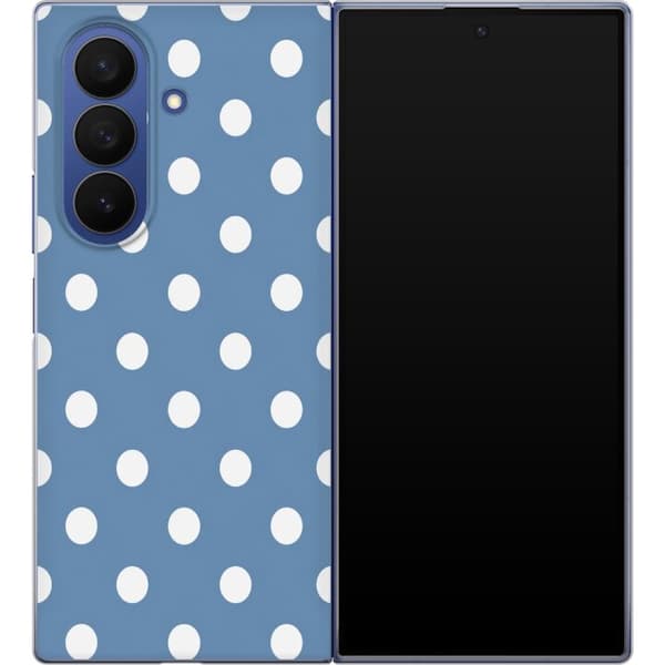 Kompatibelt Mobildeksel til Samsung Galaxy Z Fold7 Blåhvite prikker blå