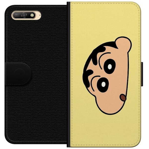 Huawei Y6 (2018) Tegnebogsetui Peeking Shinchan