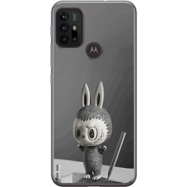 Motorola Moto G30 Läpinäkyvä kuori Pop Mart MEGA LABUBU LABUBU Sketch 1000%