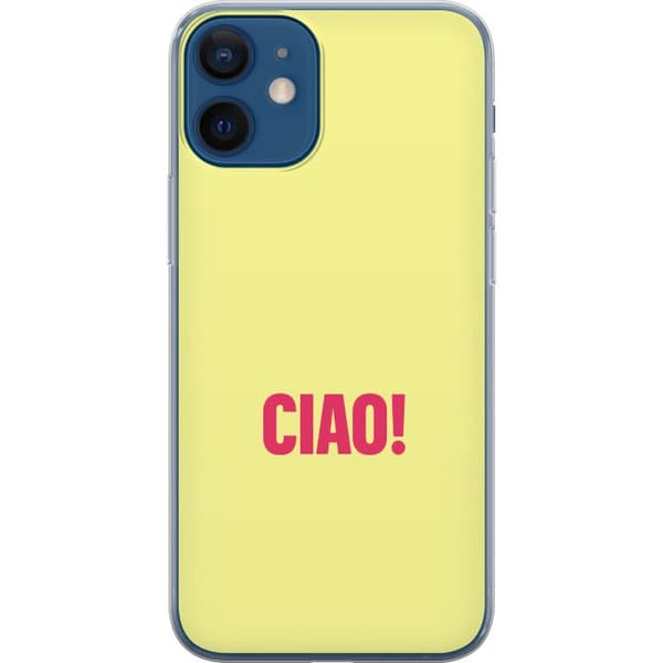 Kompatibelt Mobilskal till Apple iPhone 12 Rosa CIAO gul