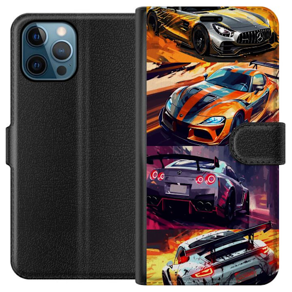 Apple iPhone 12 Pro Lompakkokotelo Ralli kuume - vauhdikas tee