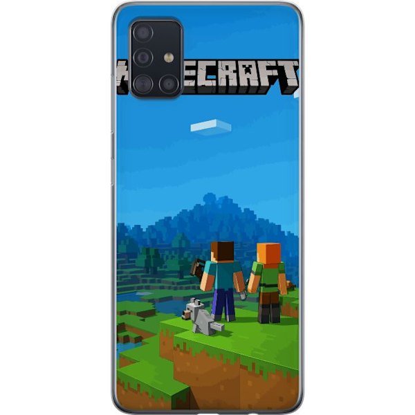 Samsung Galaxy A51 Läpinäkyvä kuori Minecraft Key Art
