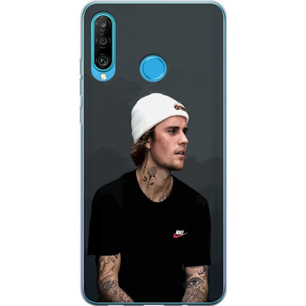 Huawei P30 lite Läpinäkyvä kuori Justin Bieber