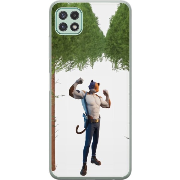 Samsung Galaxy A22 5G Gennemsigtig cover Fortnite - Meowscles
