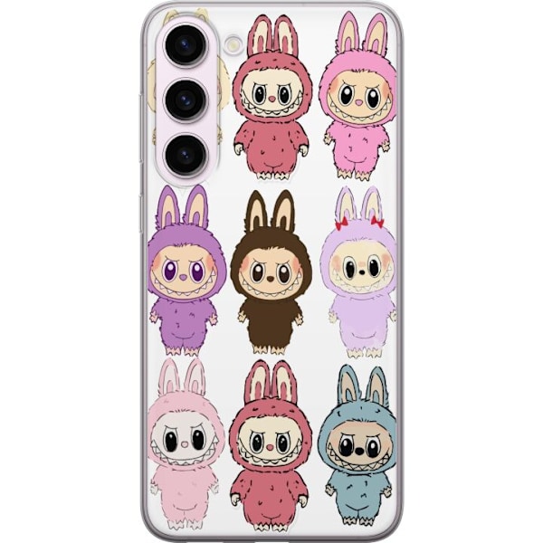 Samsung Galaxy S23+ Läpinäkyvä kuori Labubu Pink Monster -