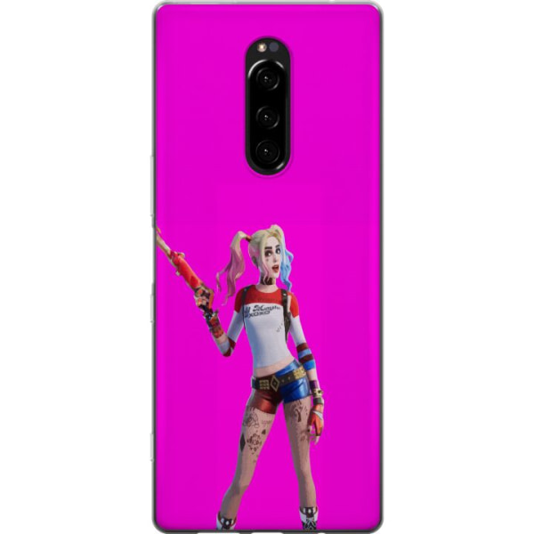 Sony Xperia 1 Gennemsigtig cover Fortnite - Harley Quinn