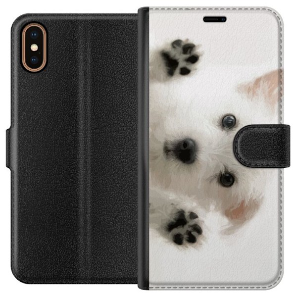 Apple iPhone XS Tegnebogsetui Hund