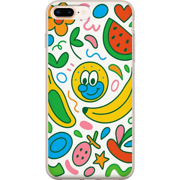 Apple iPhone 8 Plus Läpinäkyvä kuori Perhosverho