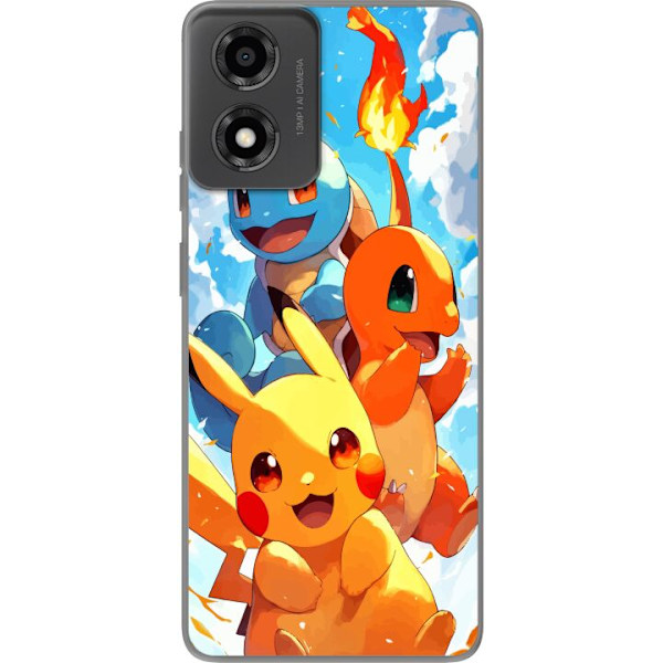 Motorola Moto E14 Gjennomsiktig deksel Pocket Creatures - insp
