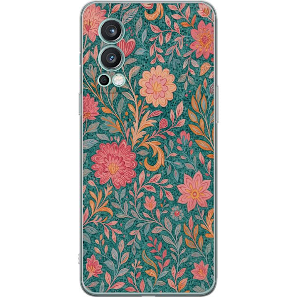 OnePlus Nord 2 5G Läpinäkyvä kuori Floral Dream