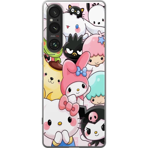 Sony Xperia 1 V Läpinäkyvä kuori Kawaii Sanrio Crew