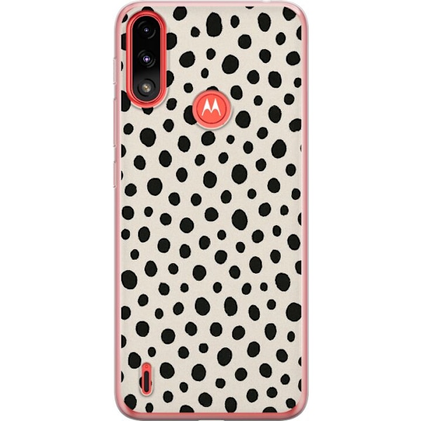Motorola Moto E7 Power Gjennomsiktig deksel Dot Dance