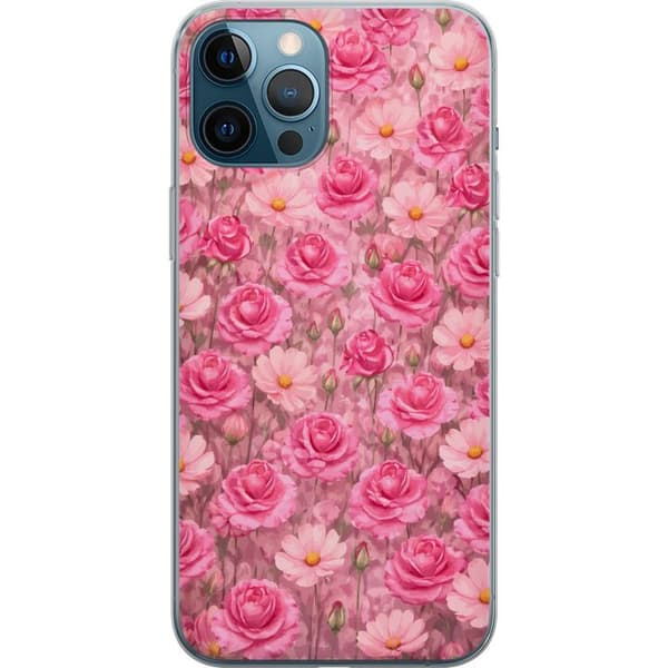 Kompatibel Mobilcover til Apple iPhone 12 Pro Max Kronbladsdrøm Pudderrosa