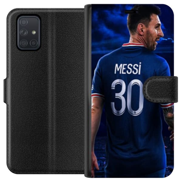 Kompatibel Tegnebogsetui til Samsung Galaxy A71 Lionel Messi