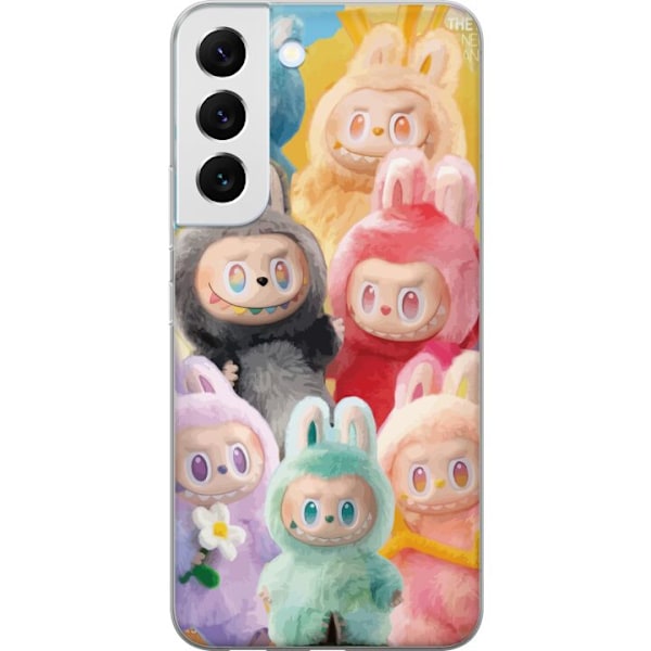 Samsung Galaxy S22+ 5G Genomskinligt Skal Labubu Sketch Style – Handritat monster i tusch
