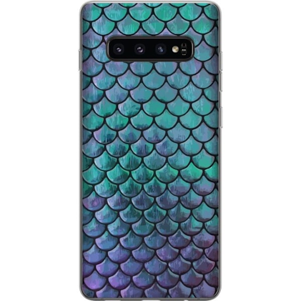 Samsung Galaxy S10 Läpinäkyvä kuori Säteilevä järvi prin