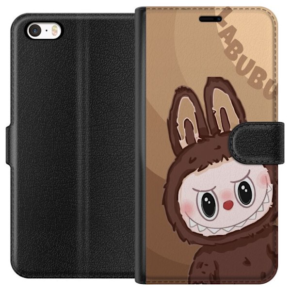 Apple iPhone SE (2016) Lommeboketui Labubu Sky Kosebamse - Hvi