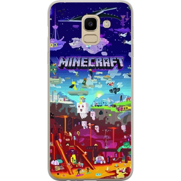 Samsung Galaxy J6 Gennemsigtig cover MineCraft