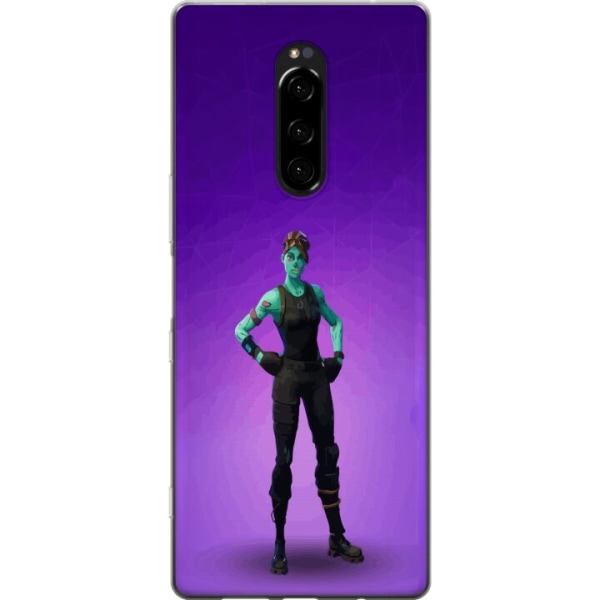 Sony Xperia 1 Gennemsigtig cover Fortnite - Ghoul Trooper