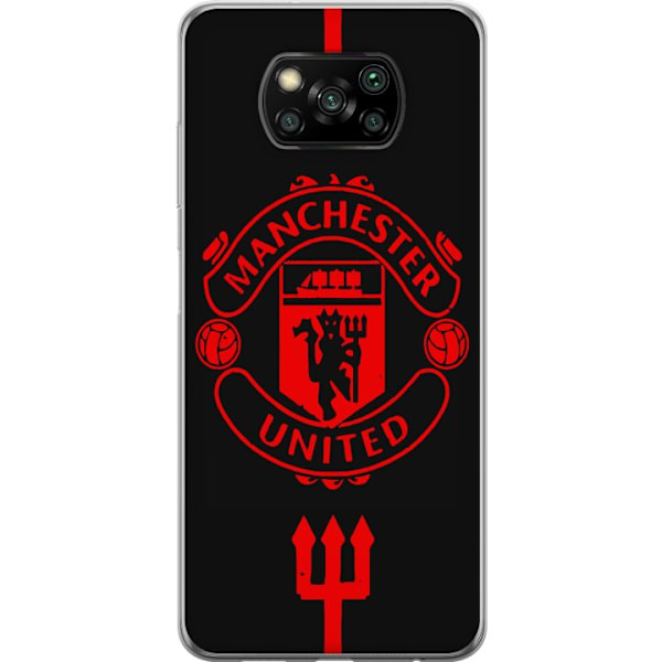 Xiaomi Poco X3 NFC Gjennomsiktig deksel ManchesterUnited