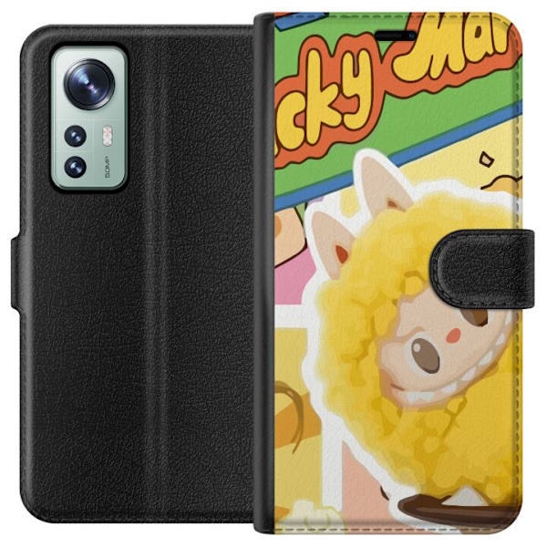 Xiaomi 12 Lompakkokotelo Labubu Wacky Mart Pop Mart -sarjan keräilyfiguuri Söpö Muotoilu Suosittu Teemalelu Sarja Luova Taidelelu