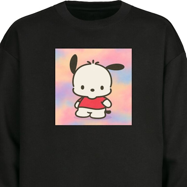 Sweatshirt til Voksne | Klassisk Collegebluse Kawaii Sanrio Po