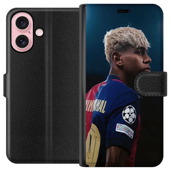 Apple iPhone 16 Lompakkokotelo Lamine Yamal - Barcelonan ihmel