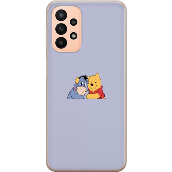 Samsung Galaxy A23 5G Gennemsigtig cover Nalle Puh og Æsel