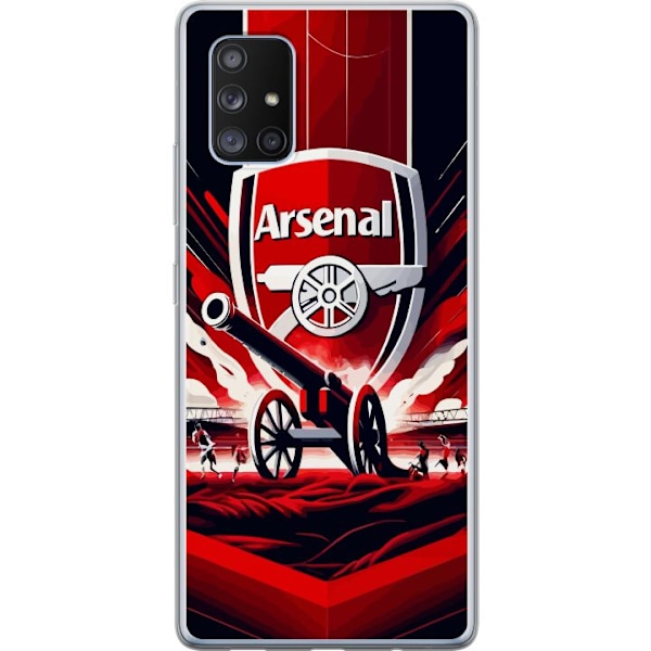 Samsung Galaxy A71 5G Genomskinligt Skal Arsenal