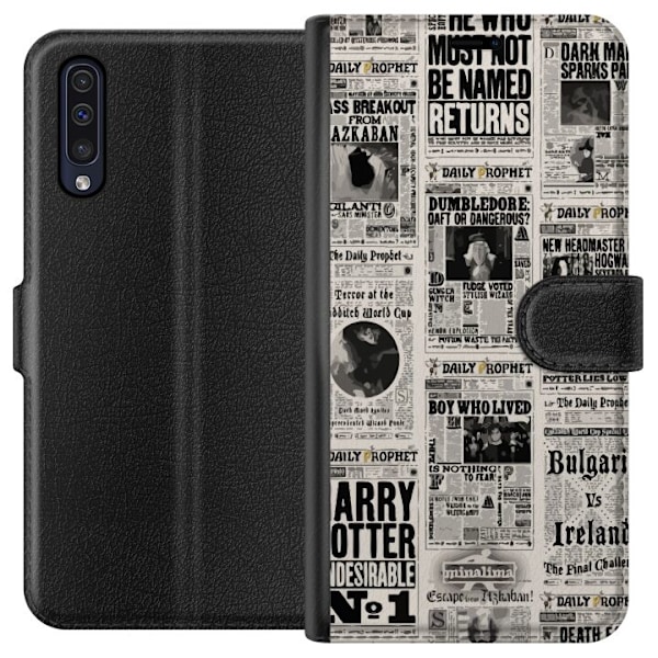 Samsung Galaxy A50 Lompakkokotelo Harry Potter Lehti