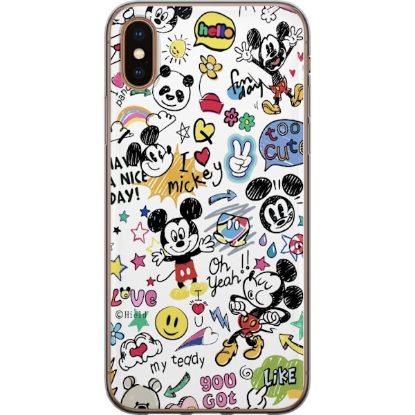 Apple iPhone XS Max Gennemsigtig cover Mickey Mouse