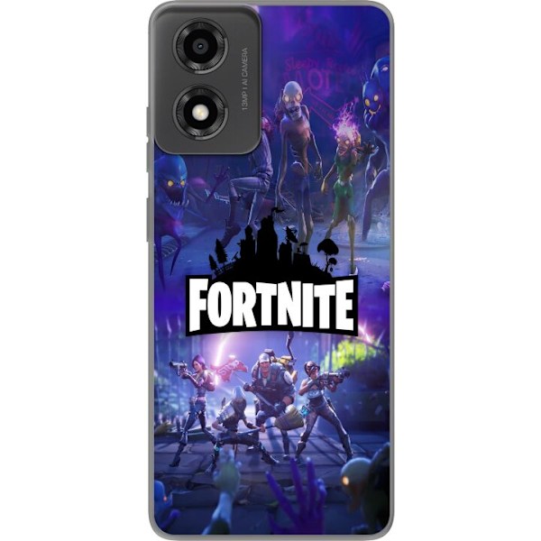 Motorola Moto E14 Genomskinligt Skal Fortnite