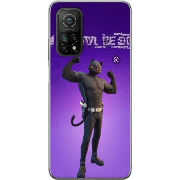 Xiaomi Mi 10T 5G Gennemsigtig cover Fortnite - Meowscles