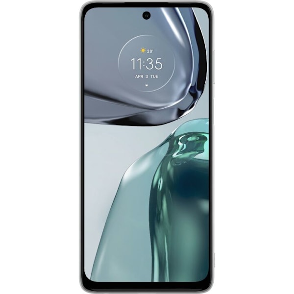 Motorola Moto G62 5G Gennemsigtig cover Marmor Sort