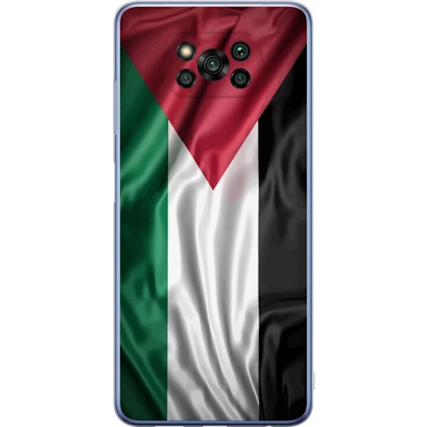 Xiaomi Poco X3 Pro Gjennomsiktig deksel Palestinaflagget – i