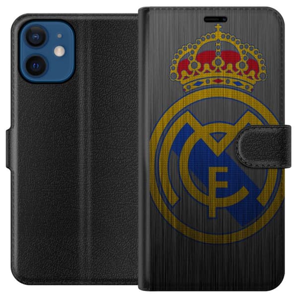 Kompatibel Tegnebogsetui til Apple iPhone 12 mini Real Madrid CF