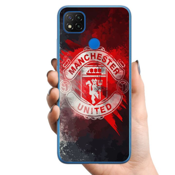 Xiaomi Redmi 9C TPU Matkapuhelimen kuori Manchester United FC