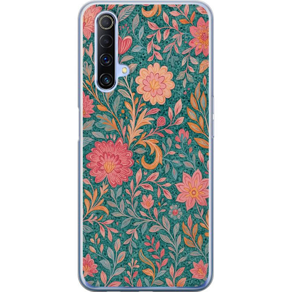 Realme X50 5G Genomskinligt Skal Floral Dream