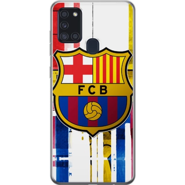 Samsung Galaxy A21s Läpinäkyvä kuori FC Barcelona