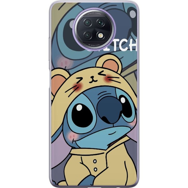 Xiaomi Redmi Note 9T Genomskinligt Skal Stitch