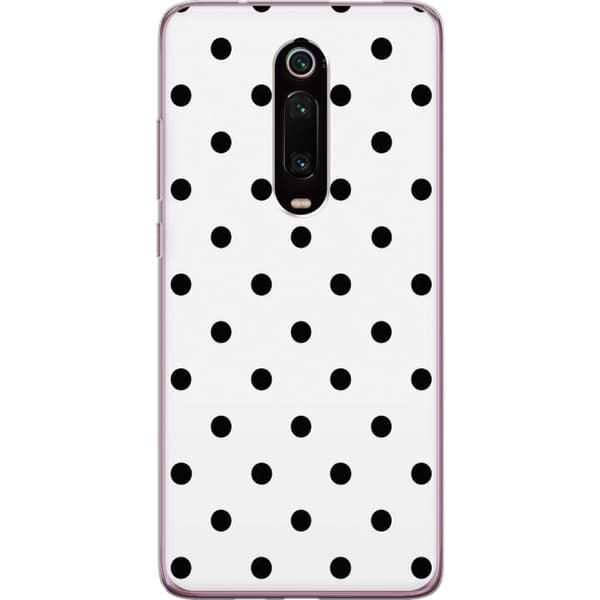 Kompatibelt Mobildeksel til Xiaomi Mi 9T Pro  Svart-hvite prikker hvit