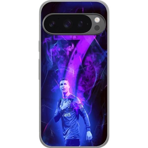 Google Pixel 9 Pro XL Läpinäkyvä kuori Ronaldo 7 - Jalkapal